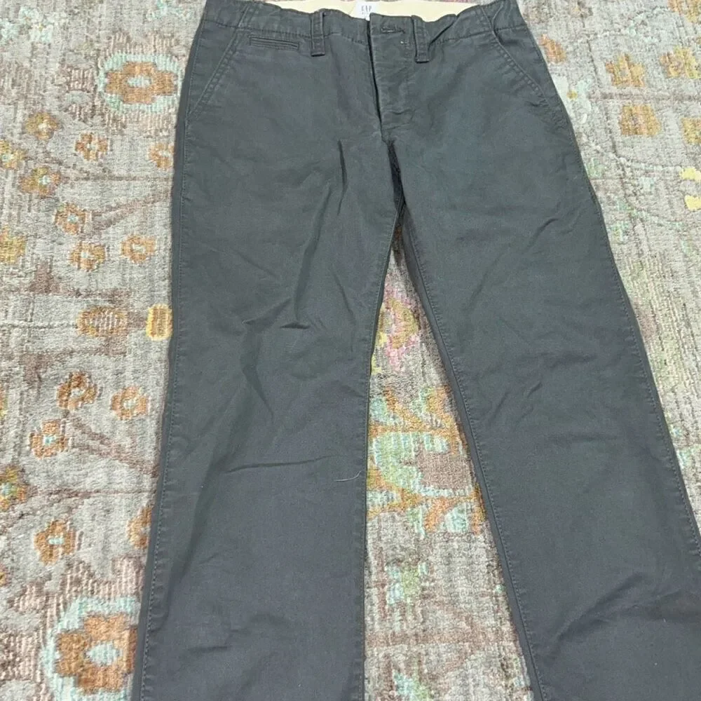 Gap grey chino dress pants boys sz 12